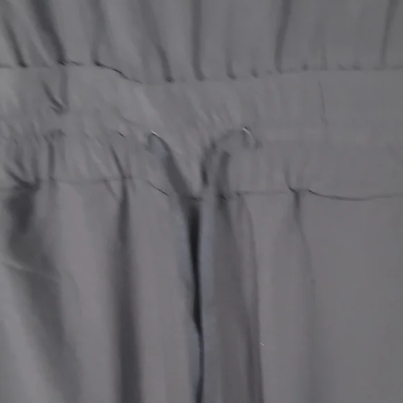 Athleta Avenue Navy Blue V-Neck Wide-Leg Jumpsuit - Picture 6 of 9